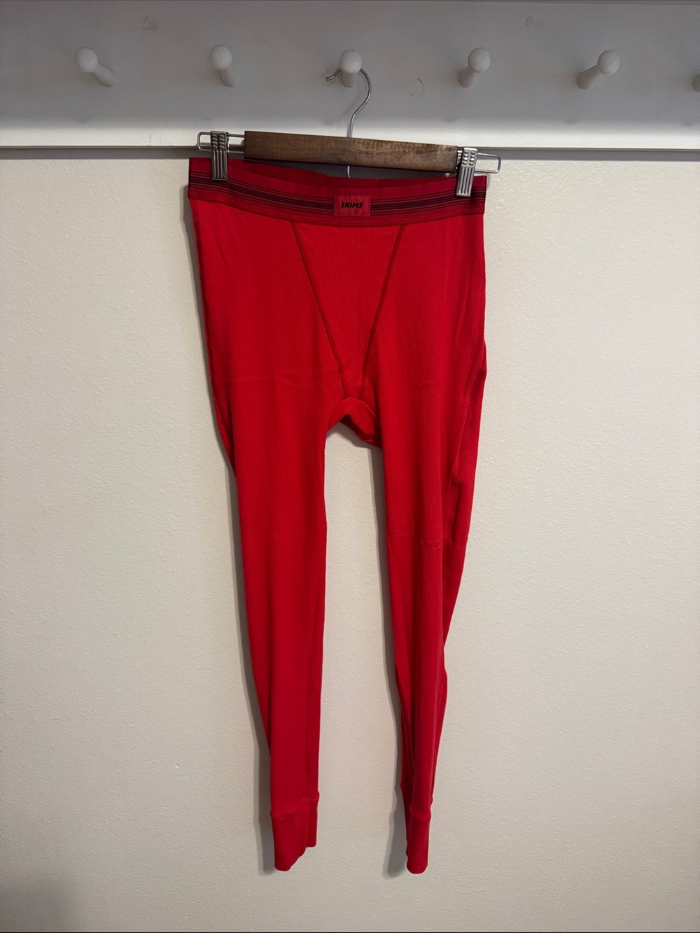 SKIMS Men's Thermal Long Johns - Red